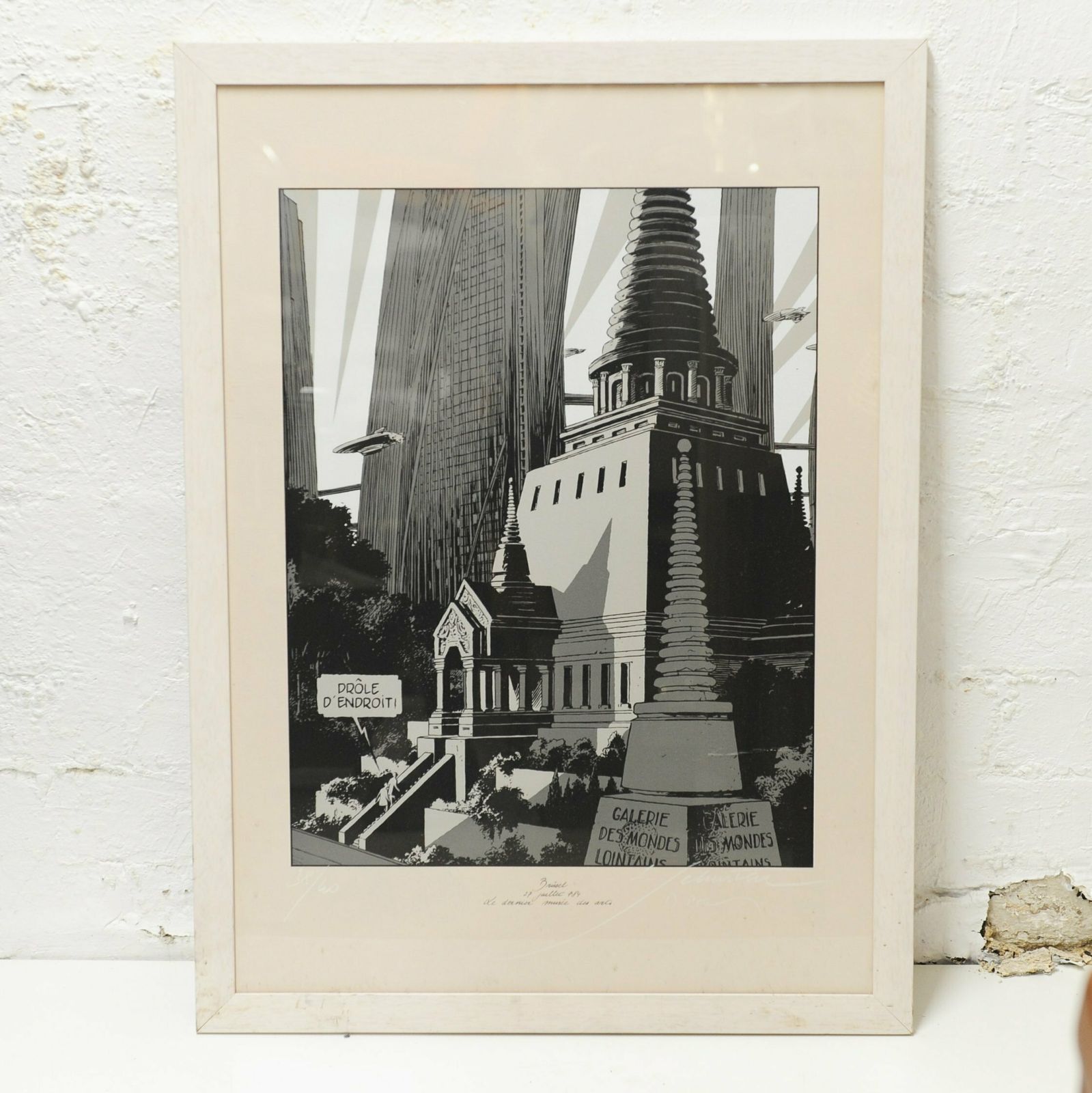 Framed Print 'Brussel 27 Juillet 784 Le Dernier Musee Des Arts', 1960s photo for sale