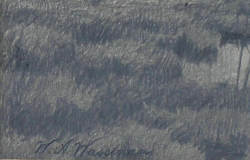 Sketch By Willem Abraham Wassenaar. Dutch Marshes During German Occupation photo for sale