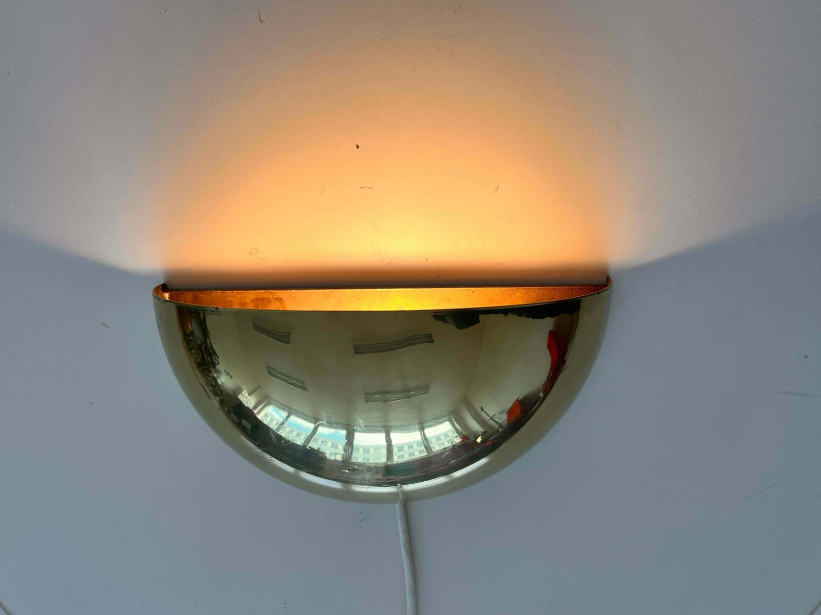 Set Of Four Design Midcentury Wall Brass Lamps   Czechoslovakia, 1980s photo for sale