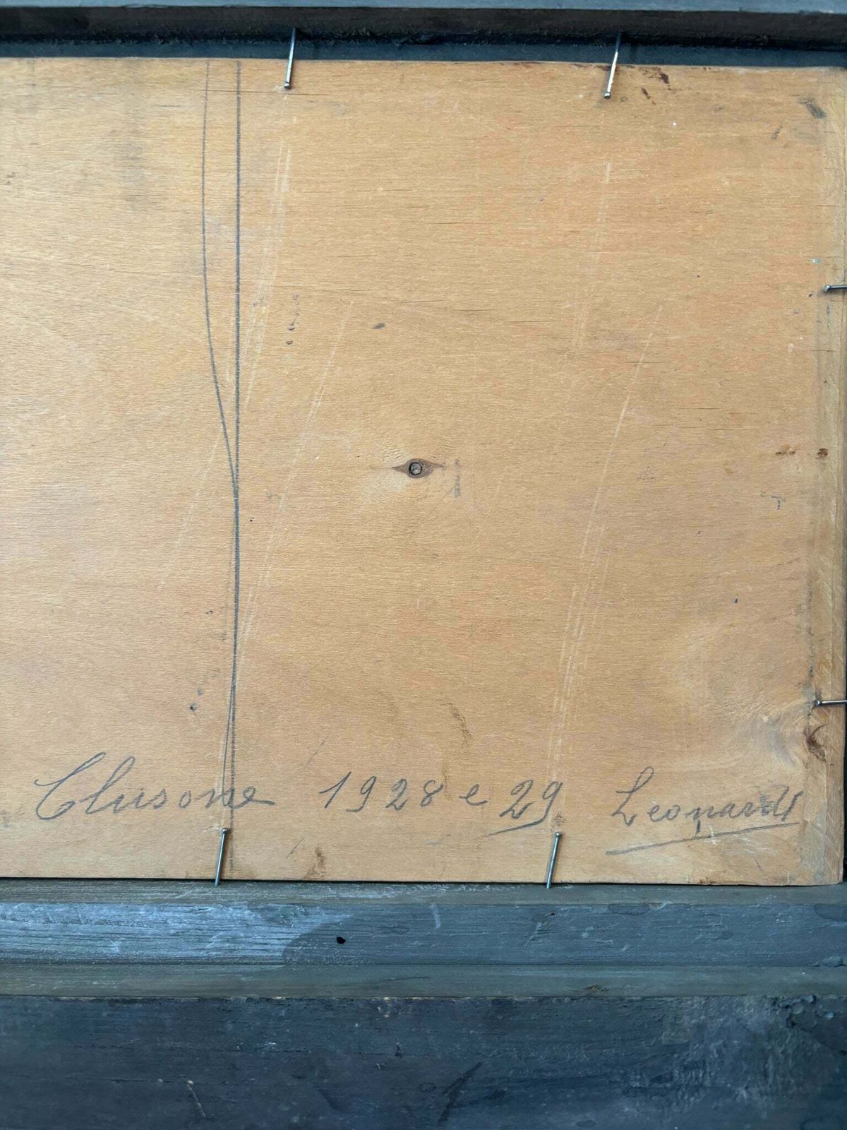 Oil Painting On Wood By Clusone With Leonardi's Train From 1928 1929 photo 307.0