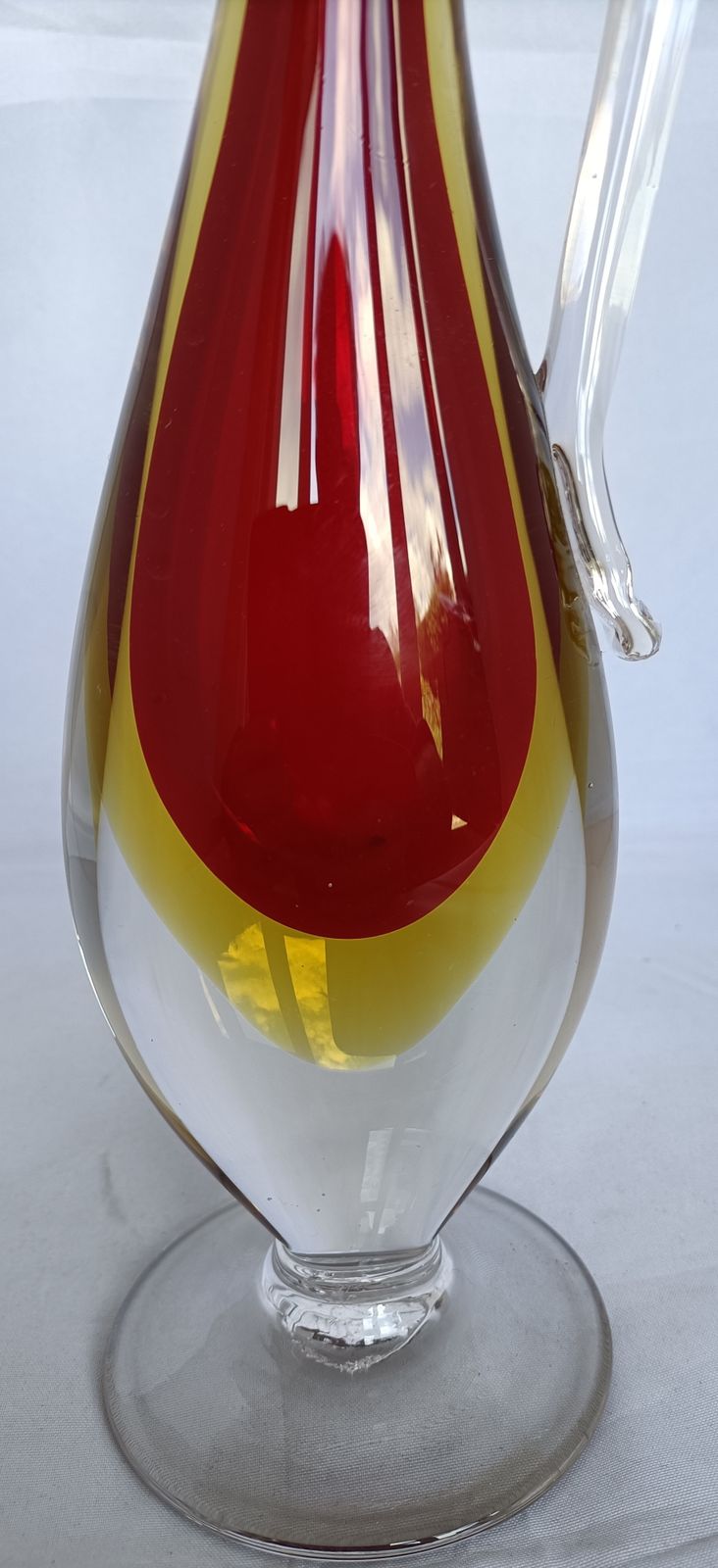 Murano Sommerso Stem Vase., 1980s photo furniture