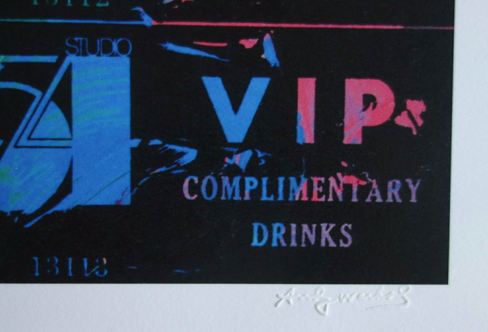 Fine Pop Art Limited Edition Print – Studio 54 Vip Tickets, Andy Warhol, Signed & Numbered photo for sale