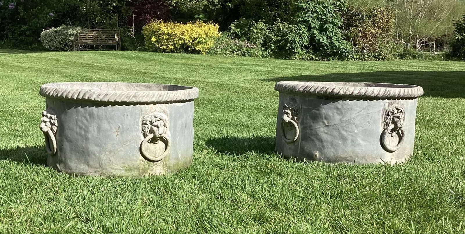 photo for sale A Significant Regency Pair Of Lead Planters / Jardinieres