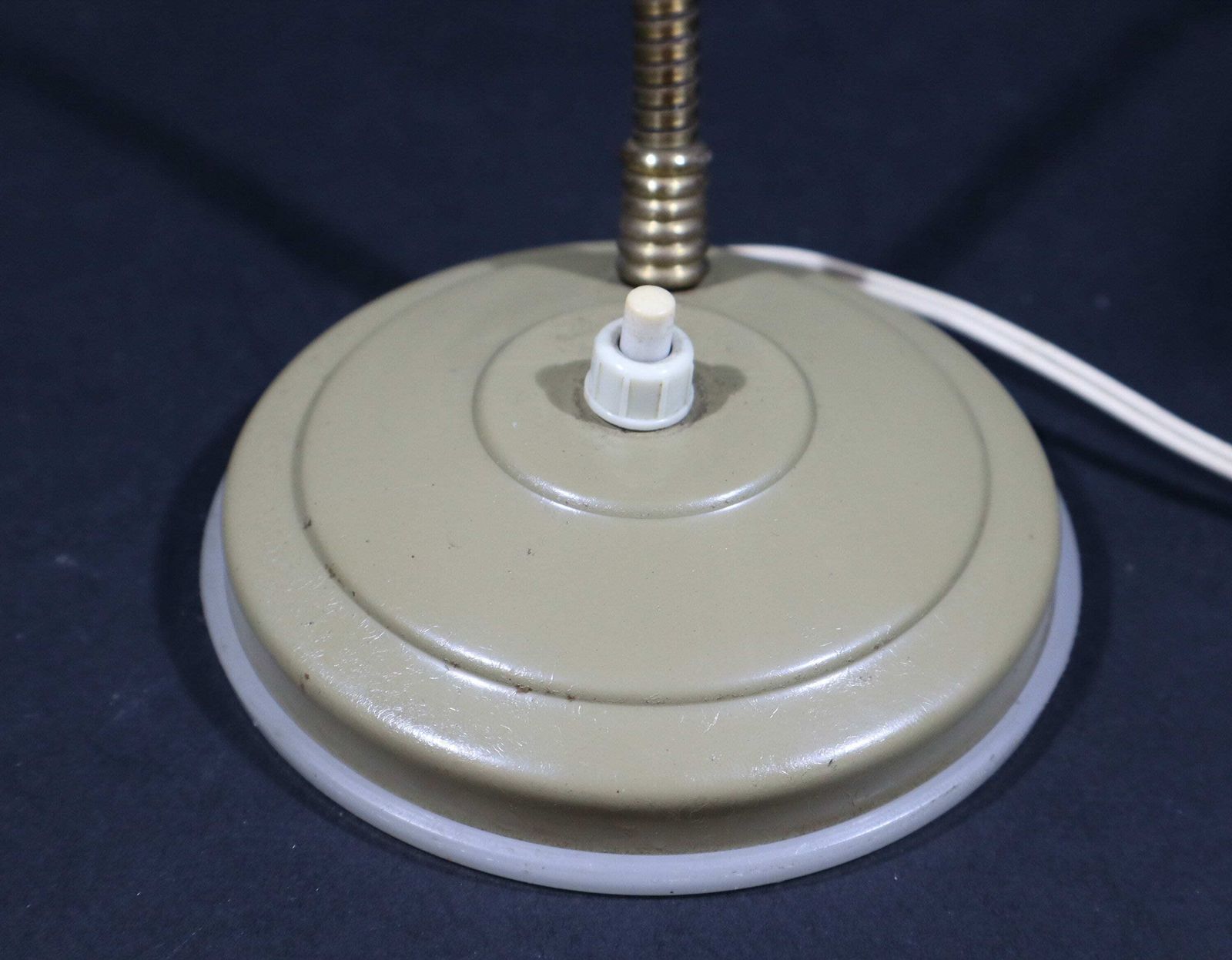photo for sale Mid Century Modern Cream Metal Desk Lamps