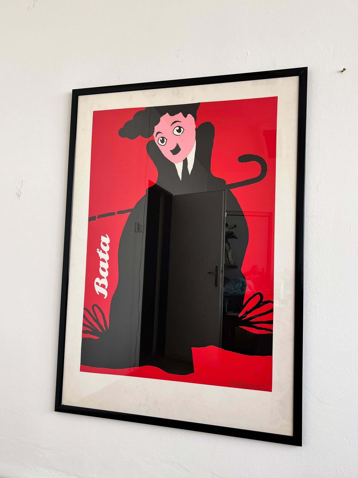 Big Original Charlie Chaplin Poster By Claudio Oliveira   Baťa , 1992 photo for sale