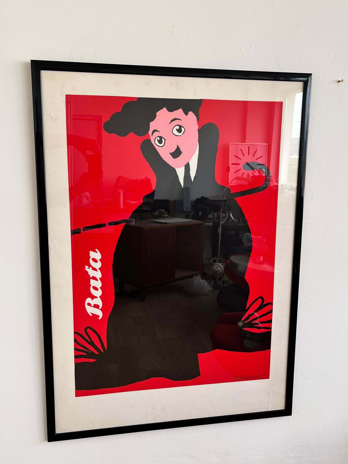 Big Original Charlie Chaplin Poster By Claudio Oliveira   Baťa , 1992 photo 906.0