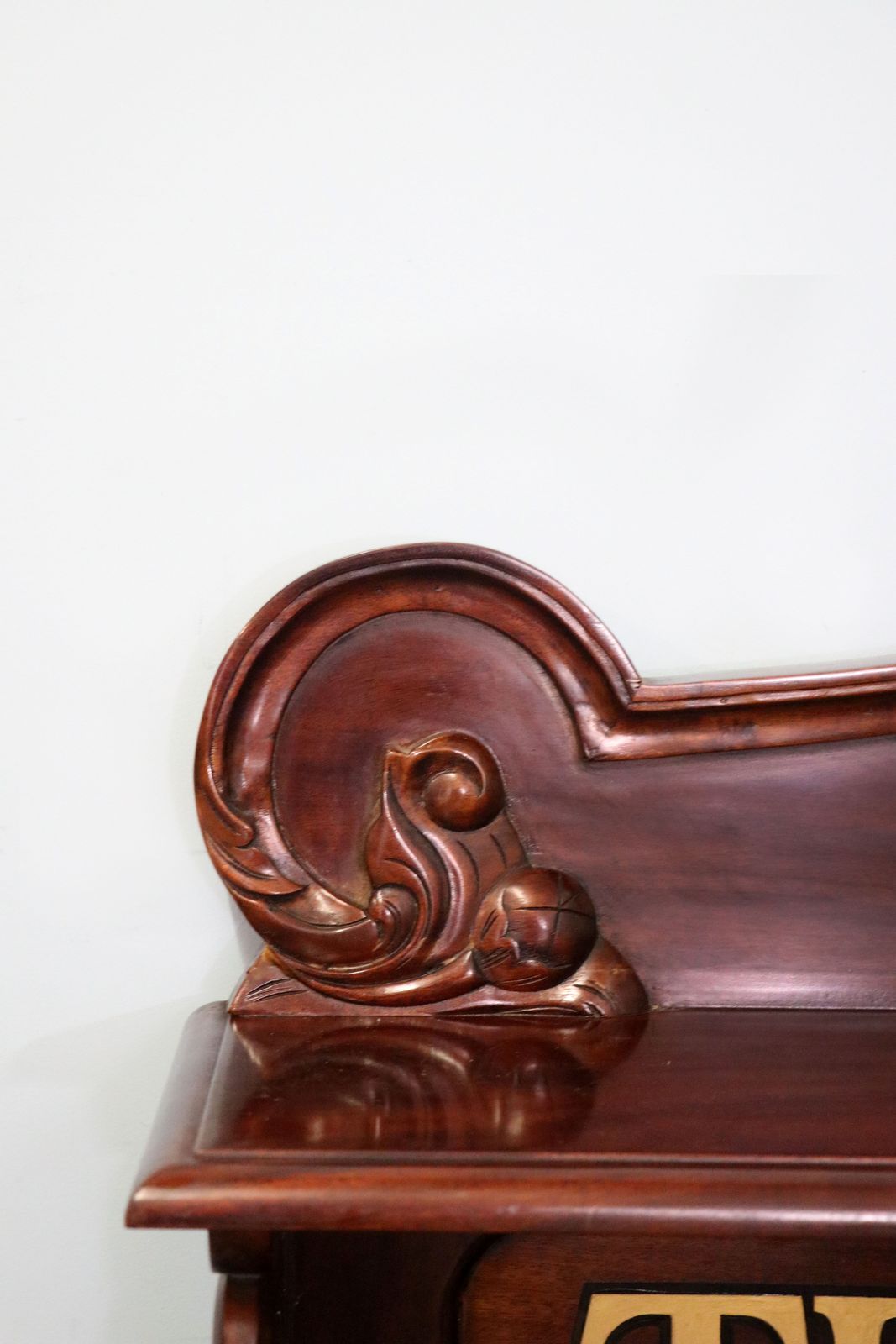 895.0 A Very Nice Solid Mahogany Chiffonier Sideboard, Later Sign Written For The Red Lion Public House. photo