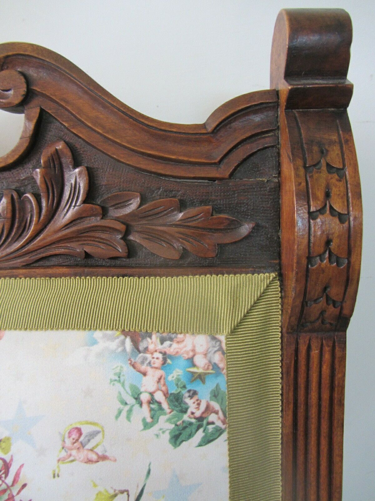 Antique Mahogany Nursing Chair, Traditionally Upholstered With Jean Paul Gaultier Fabric photo vintage