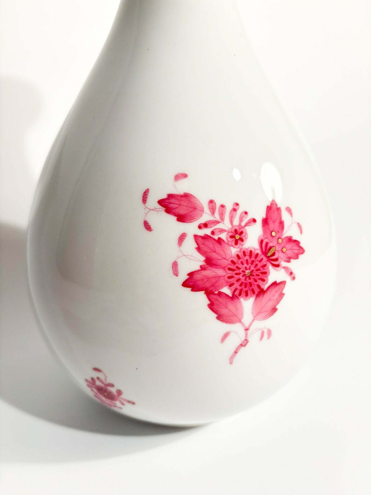 Herend Apponyi Pink Porcelain Vase From The 1950s photo furniture