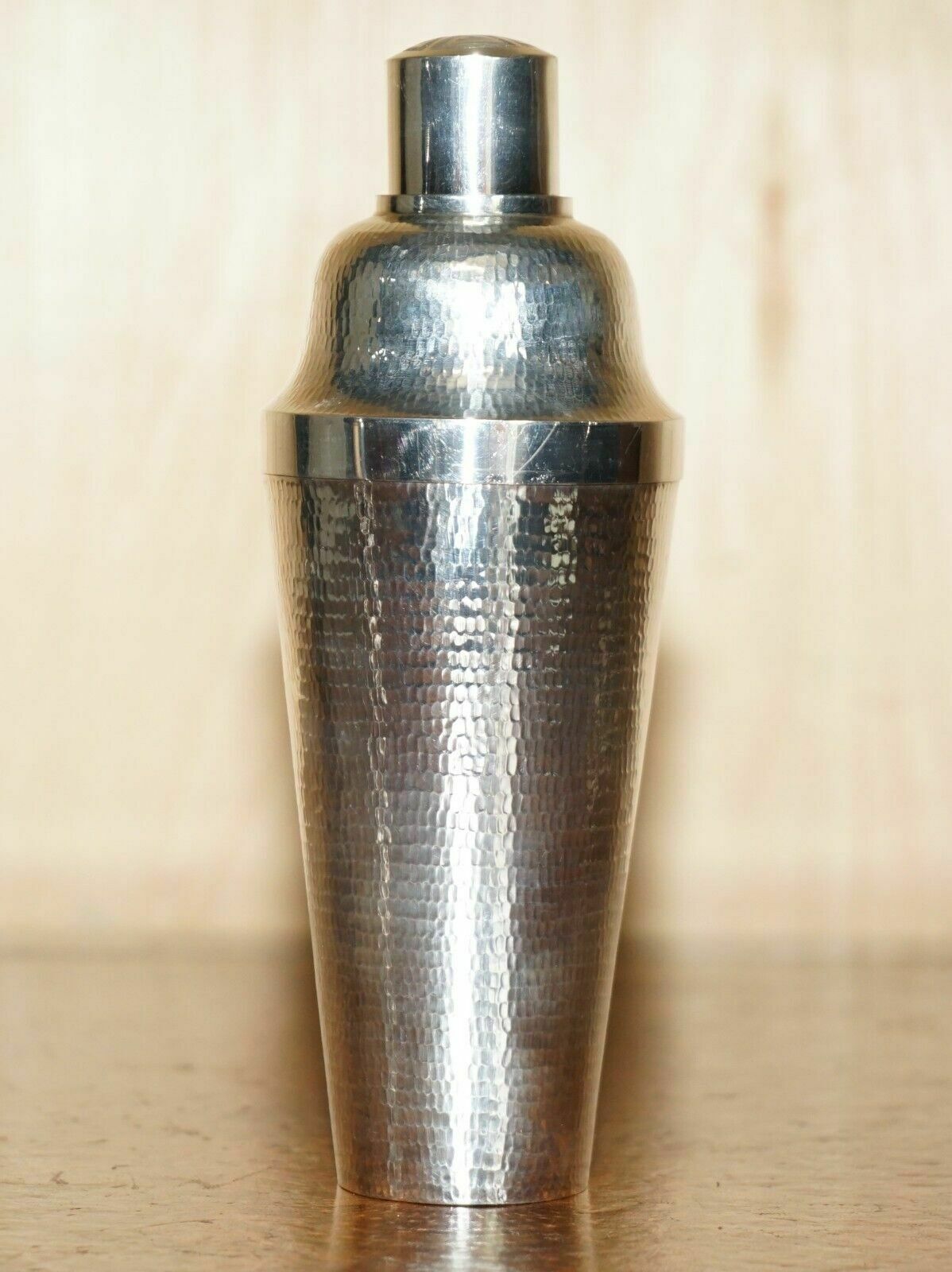 Antique Sheng Yuan Signed Sterling Silver Hand Hammered Chinese Cocktail Shaker photo furniture