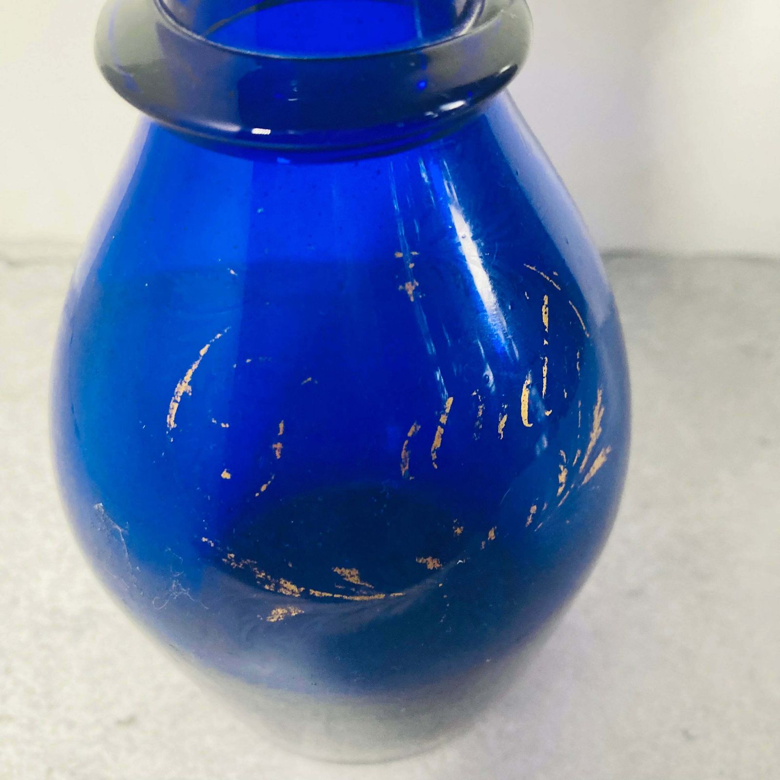 Antique Bristol Blue Brandy Decanter photo buy