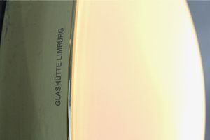 photo furniture Large Glashütte Limburg Brass & Opaline Glass Wall Light, Stock Of 9