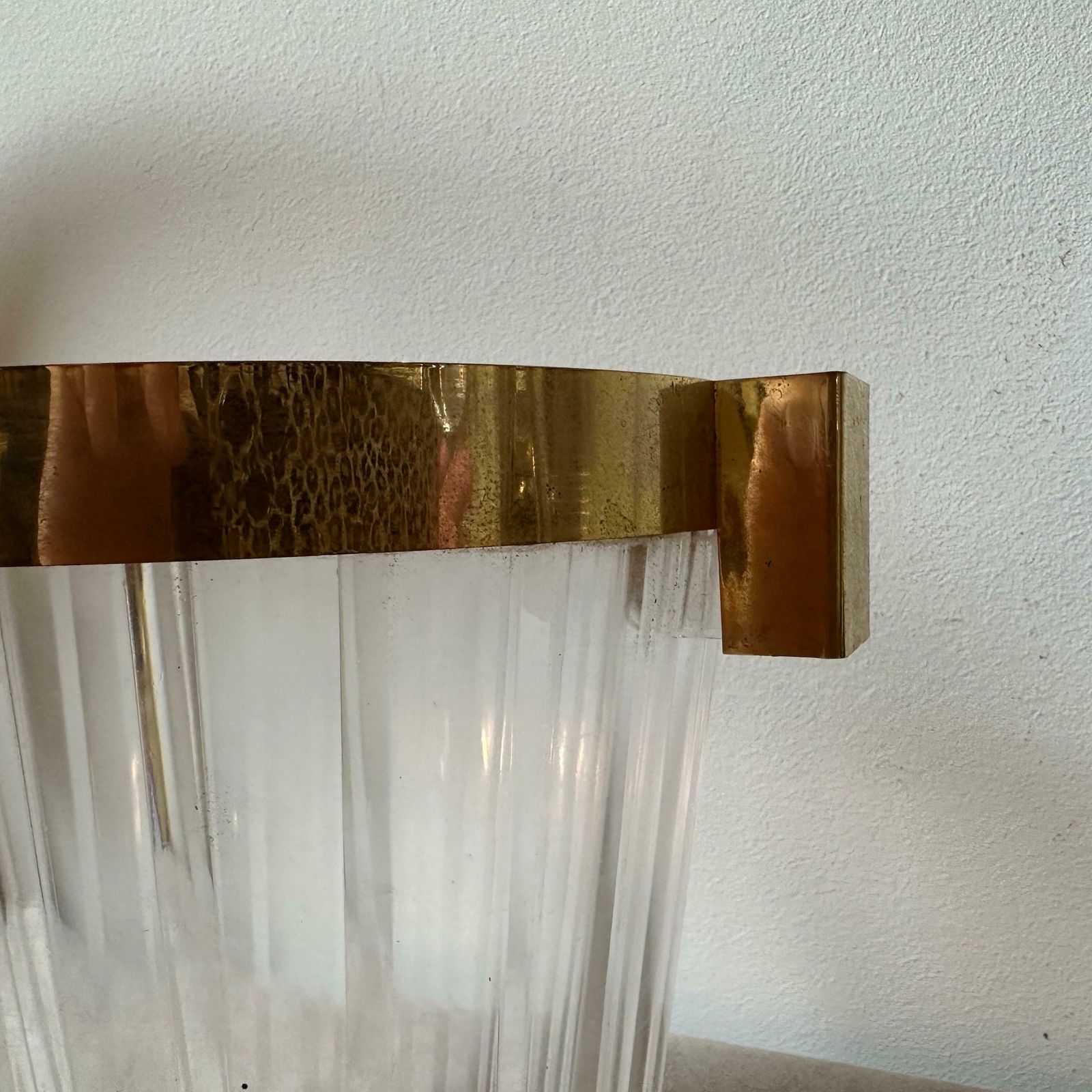 1970s Modernist Clear And Gold Plexiglass French Wine Cooler By Gosset photo 493.0