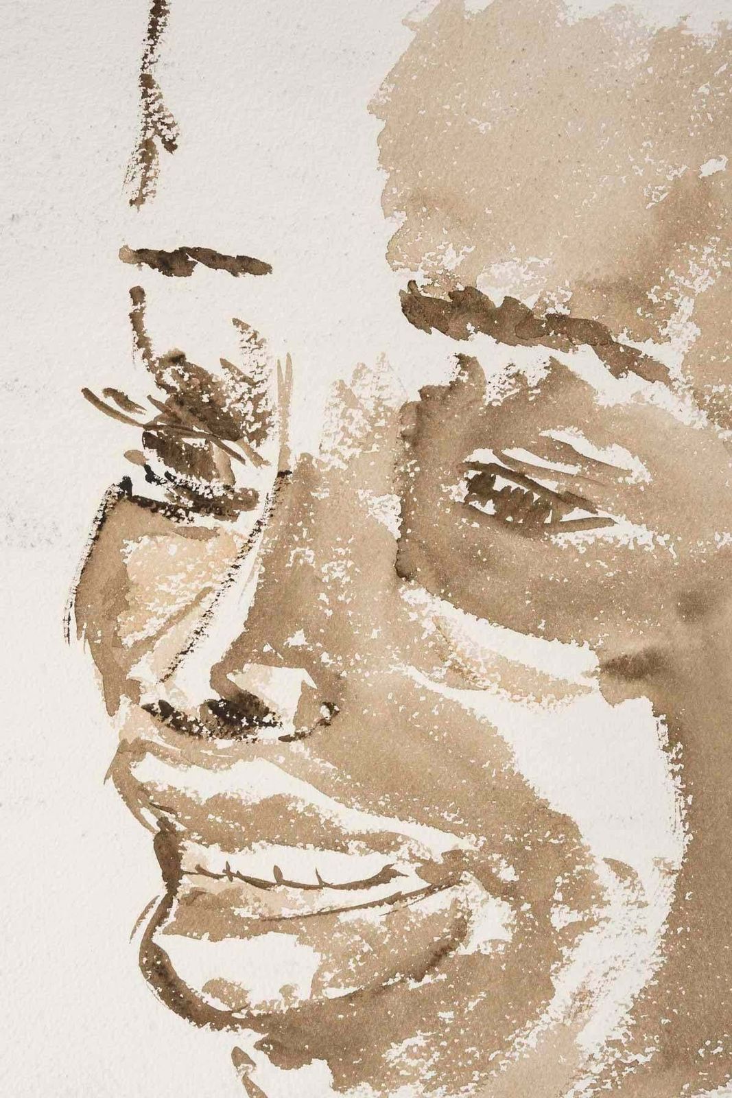 Watercolour On Paper, Portrait Of An African Woman, 20th Century. photo for sale