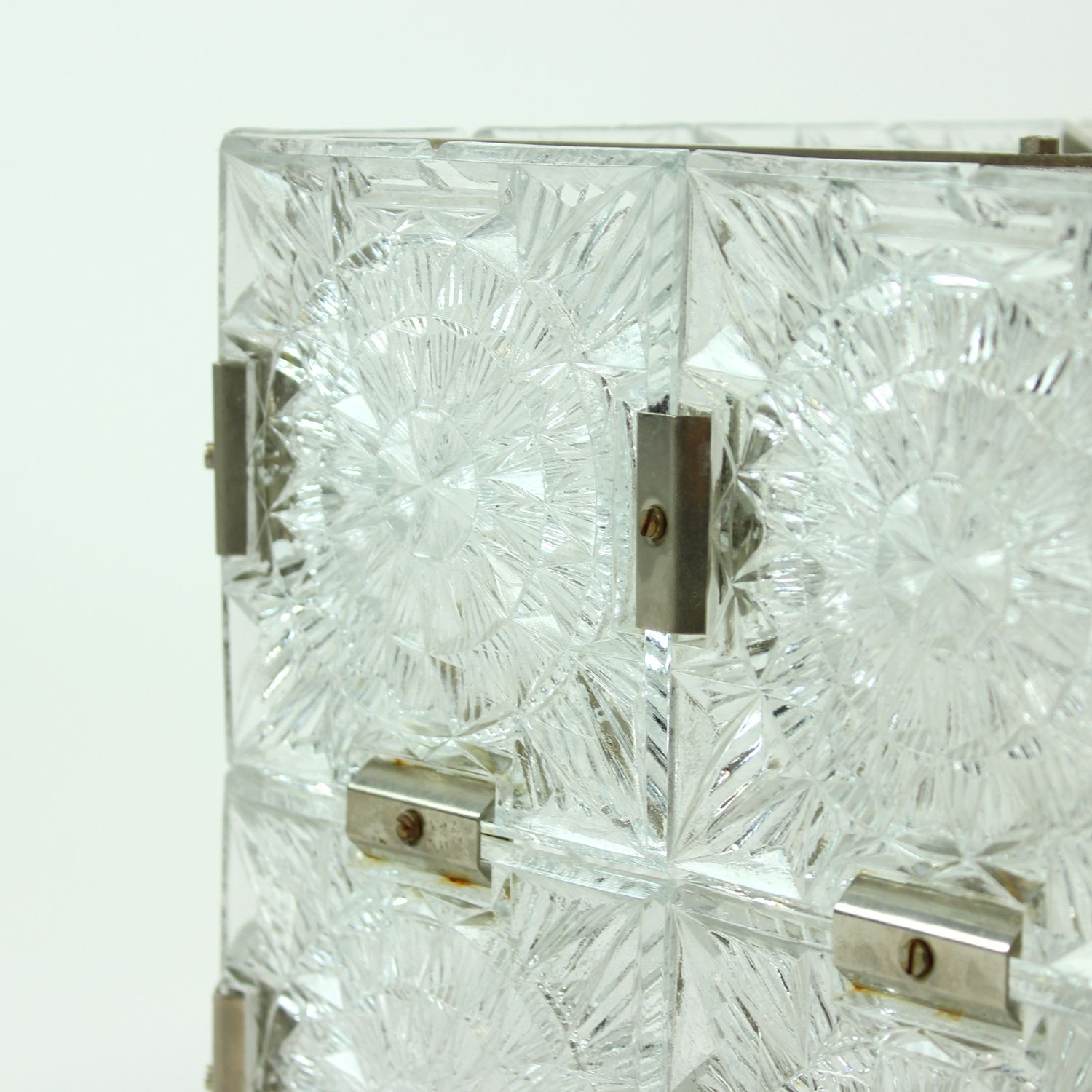 Vintage Glass Bohemian Cube Pendand By Kamenicky Senov, Czechoslovakia 1970s photo buy