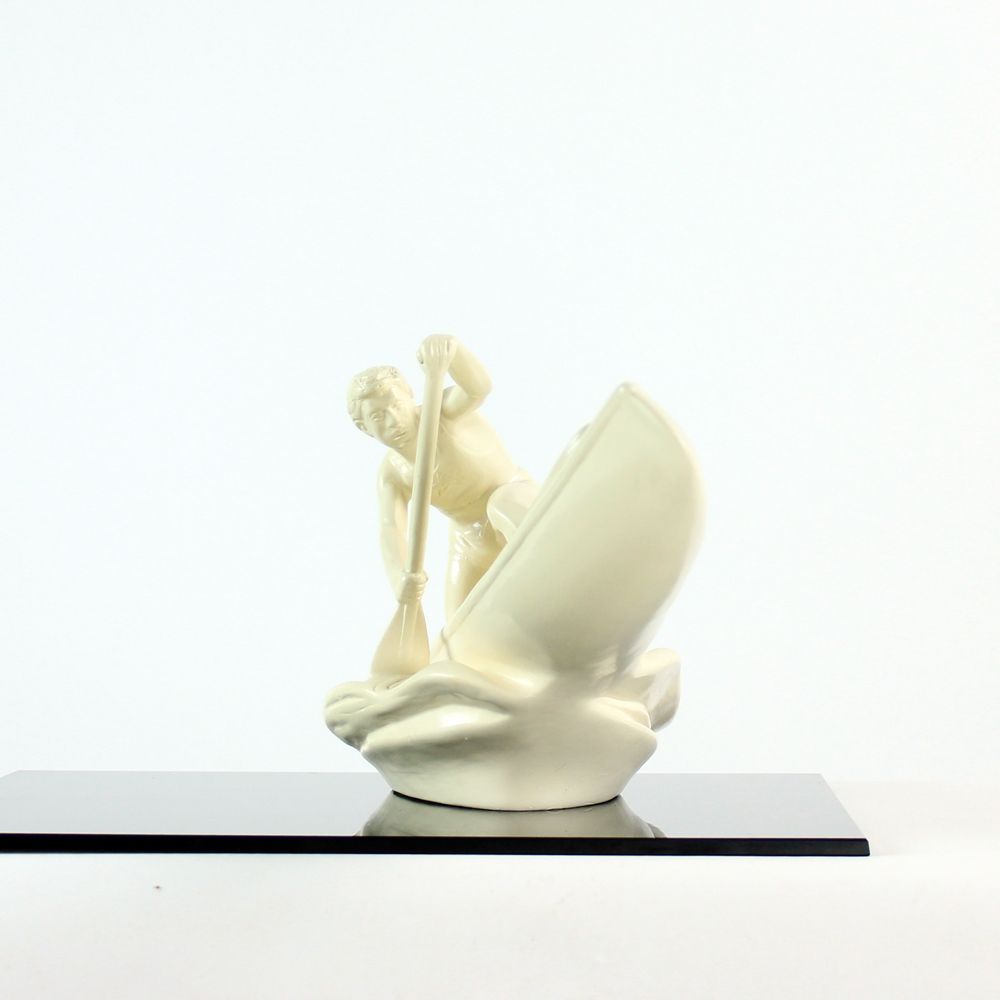Iconic Sculpture Of Boat Rower, Jihokera, Czechoslovakia 1960s photo 320.0