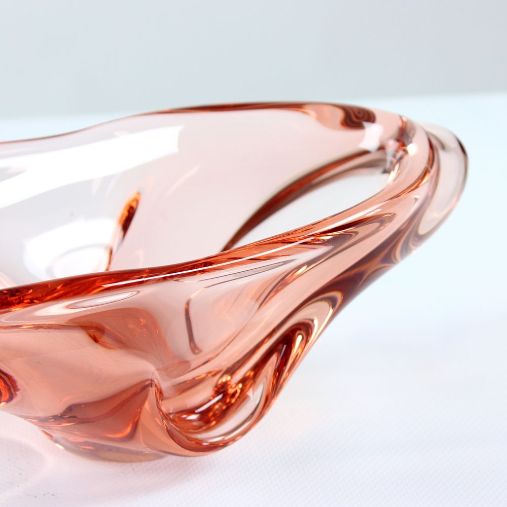 Art Glass Bowl By Josef Hospodka For Sklarny Chribska, 1960s photo vinterior
