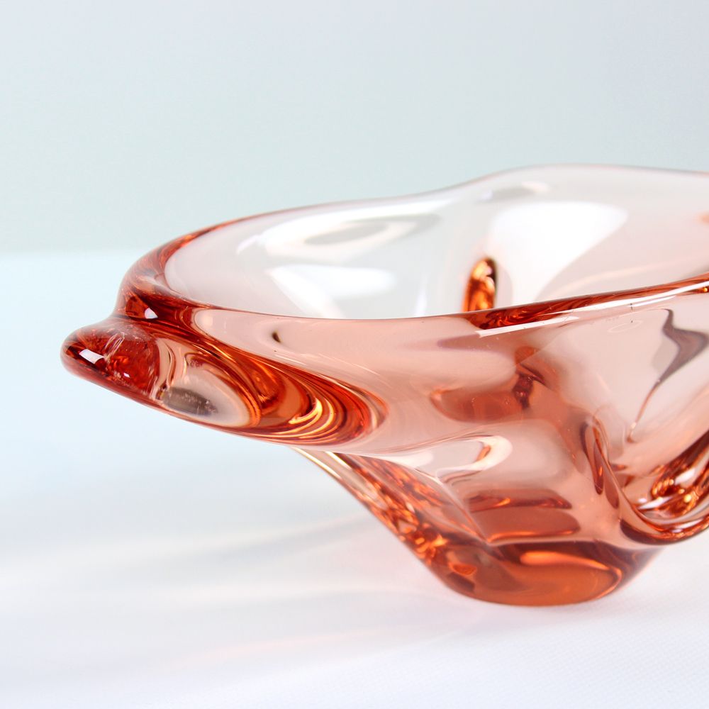 Art Glass Bowl By Josef Hospodka For Sklarny Chribska, 1960s photo buy