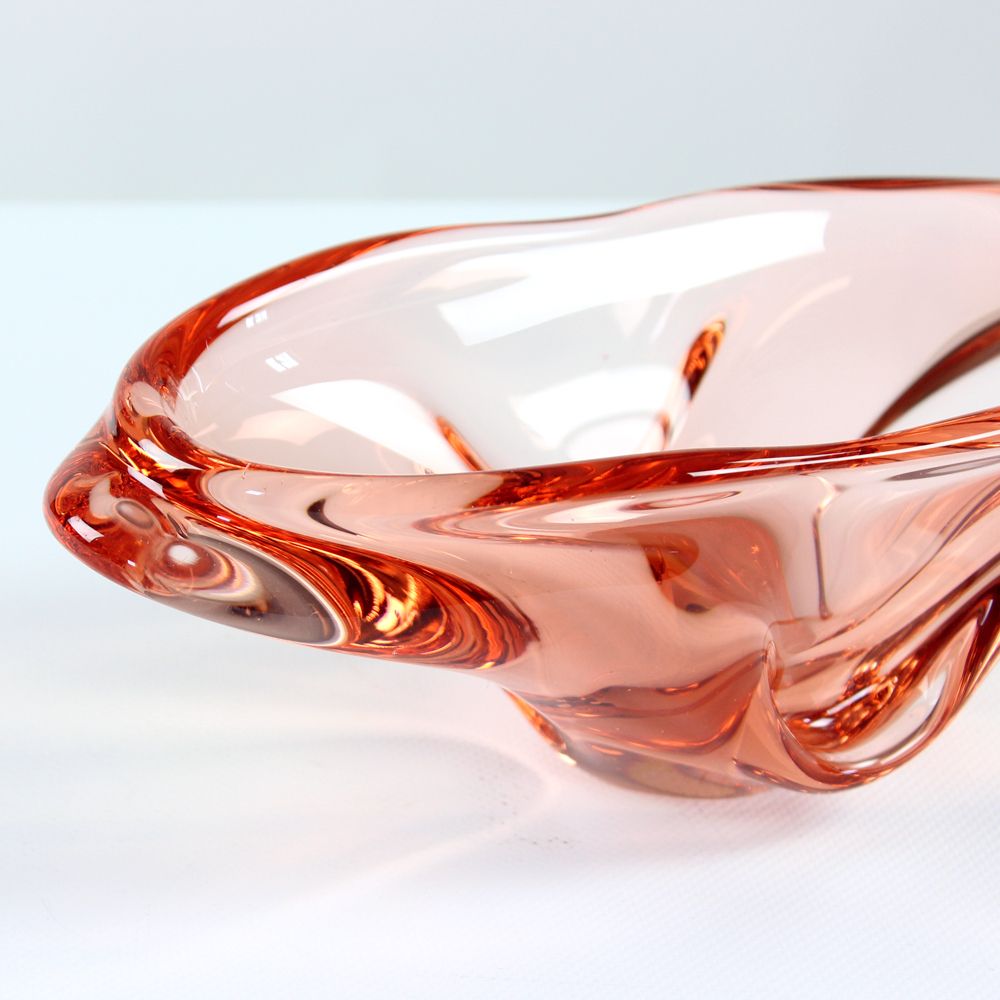 photo furniture Art Glass Bowl By Josef Hospodka For Sklarny Chribska, 1960s