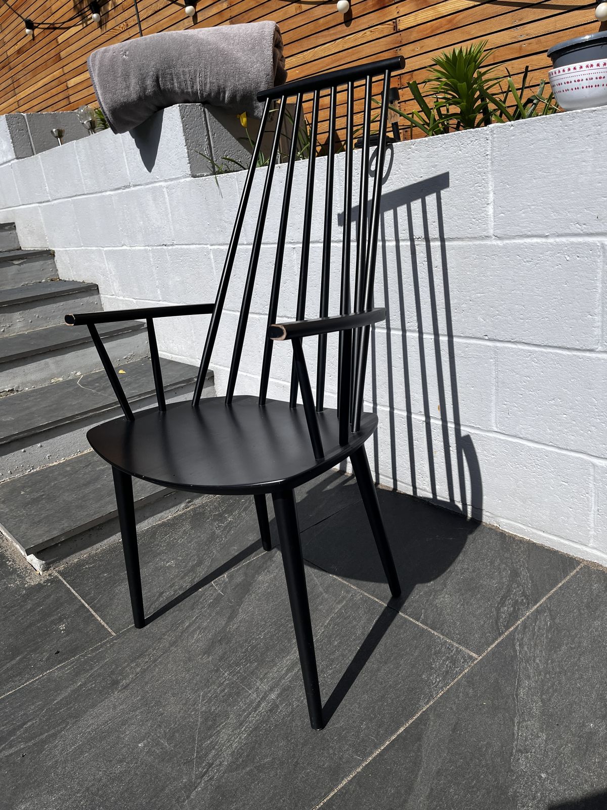 5 X Hay J110 Scandinavian Black Wood Armchair /Kitchen Chair photo buy