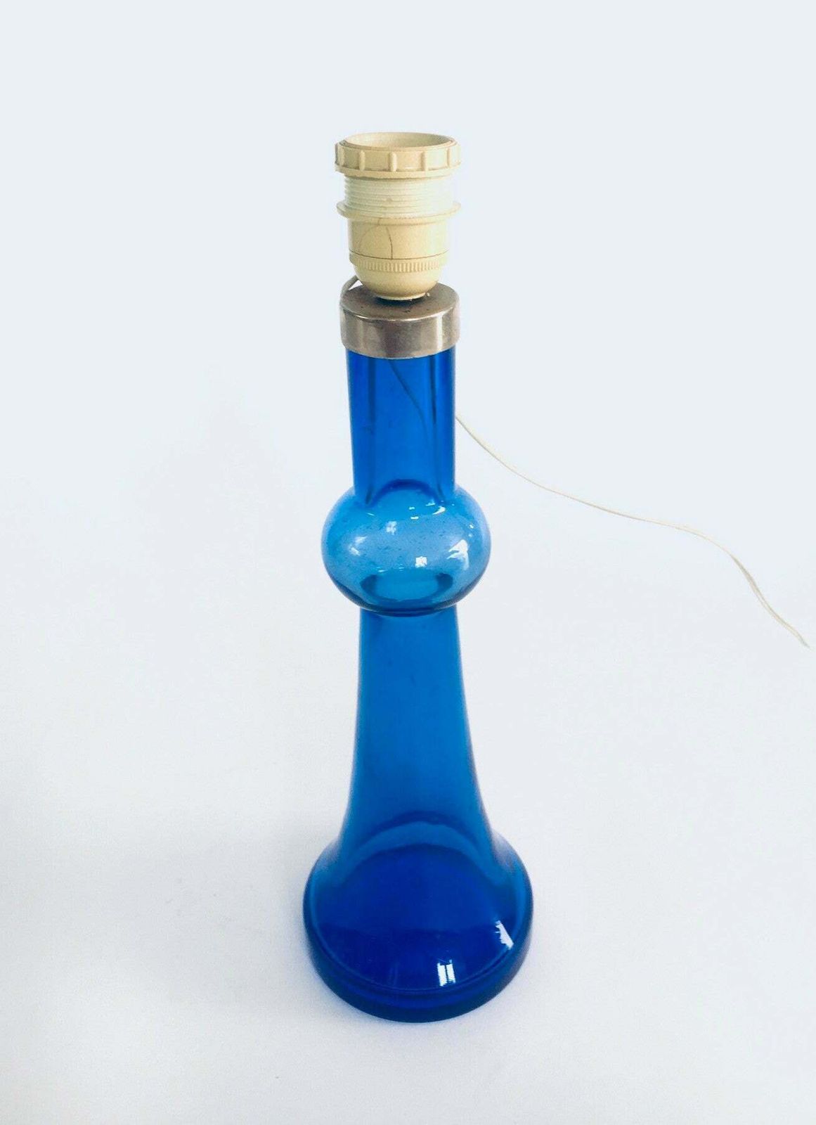 Midcentury Design Blue Glass Table Lamp By Nanny Still For Raak, Netherlands 1960's photo 800.0
