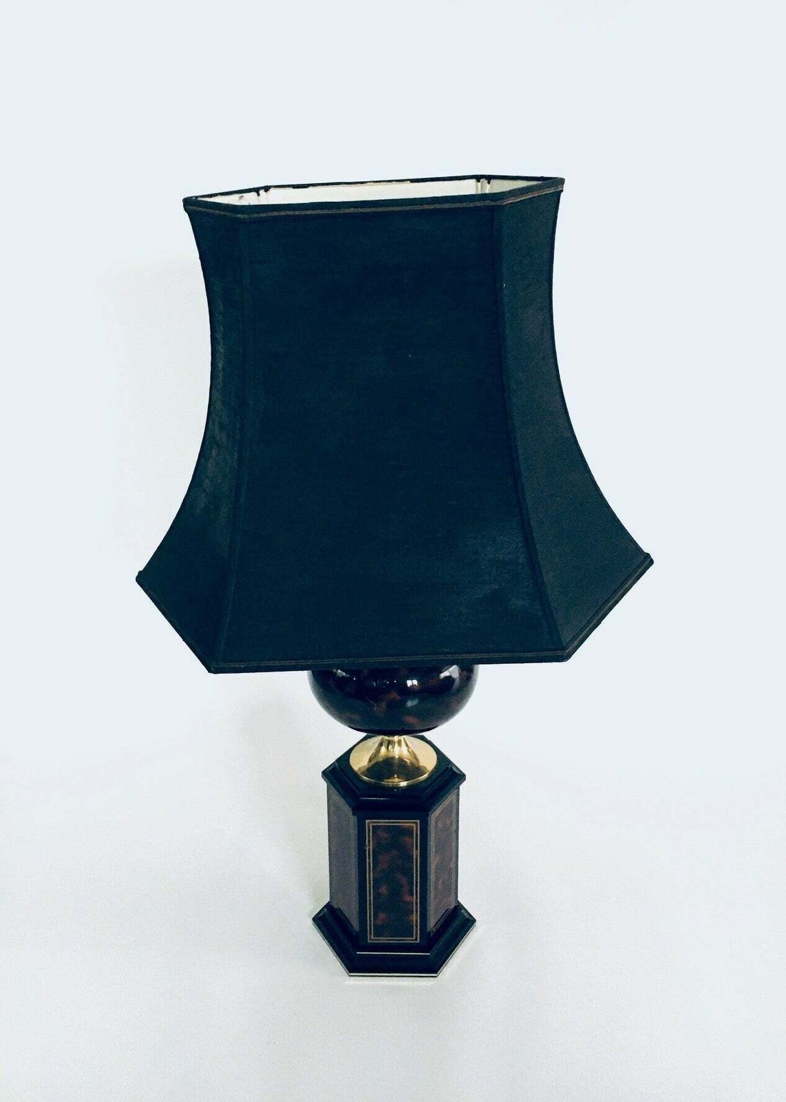 photo furniture Hollywood Regency Design "Nadym" Xl Table Lamp By Le Dauphin, France 1970's