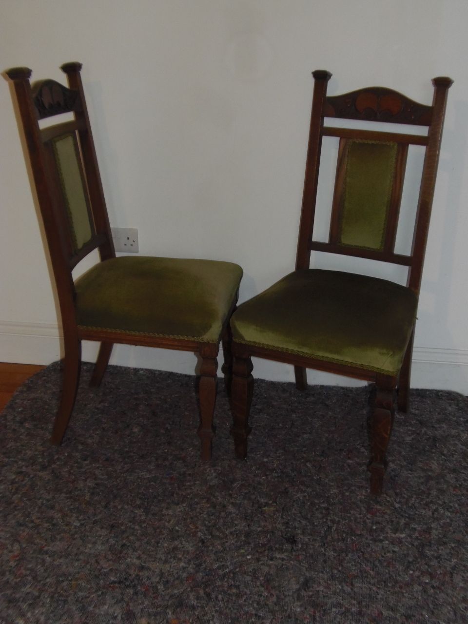 Furniture Arts And Crafts Set Of Six Chairs  . photo