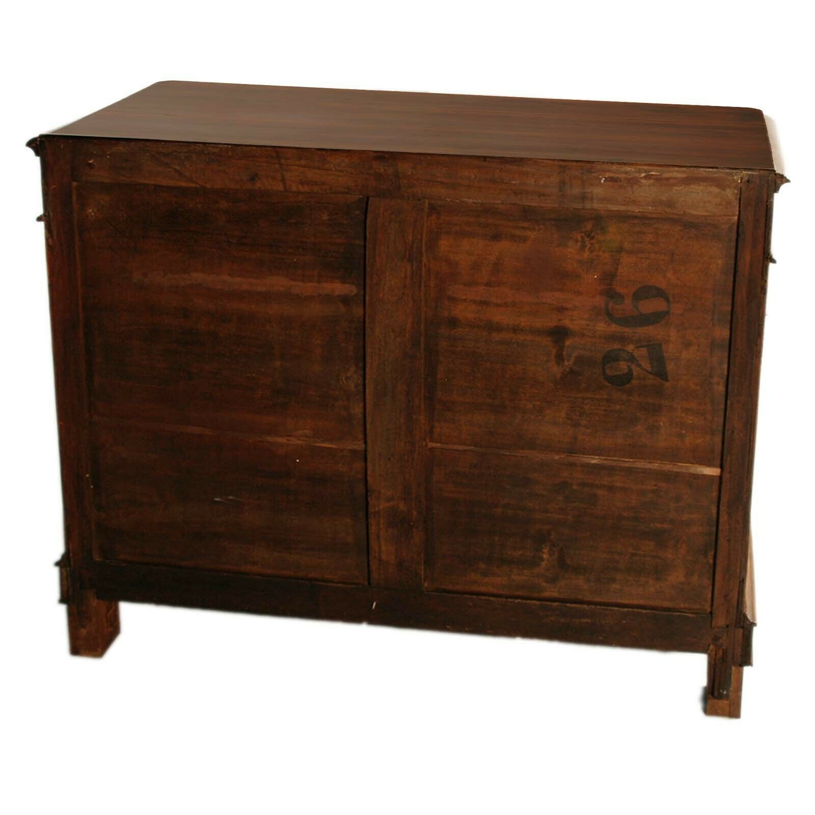 Venetian Credenza Sideboard Mid 19th Century Biedermeier Period, In Walnut , Wax Polished photo furniture