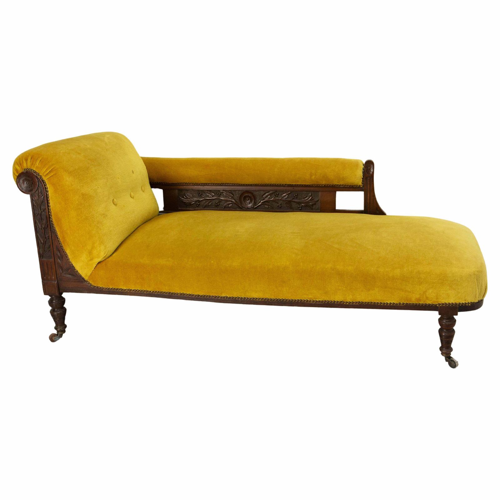 French Louis Philippe Bench Seat Wood Sofa Or Banquette French 19th Midcentury