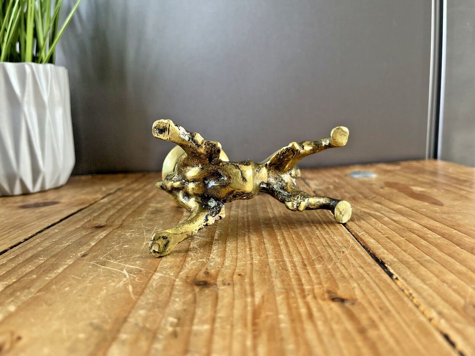 photo furniture Quality Antique 19th C Chinese Dragon Candlestick Candle Holder Mythical Foo Dog