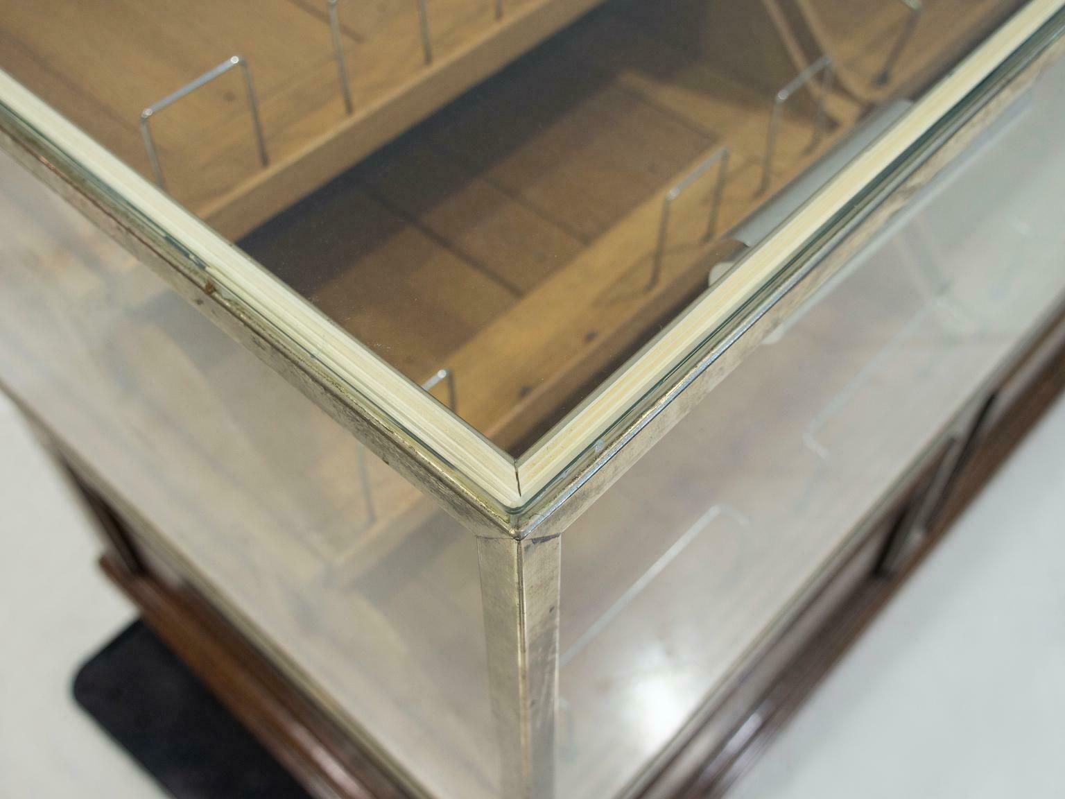 photo furniture Shop Counter Of Birch And Oak Wood With Twenty Drawers, 1940's