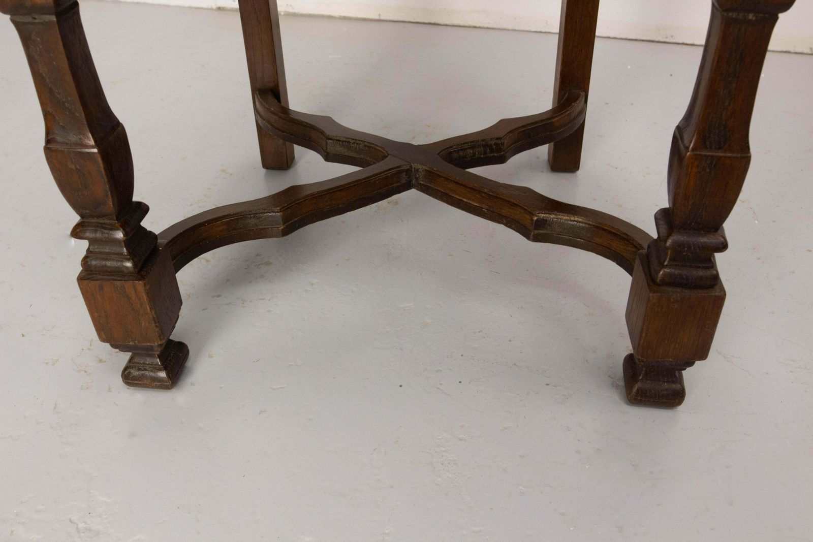 Furniture Six Dining Chairs Chestnut And Upholstery, Midcentury French photo