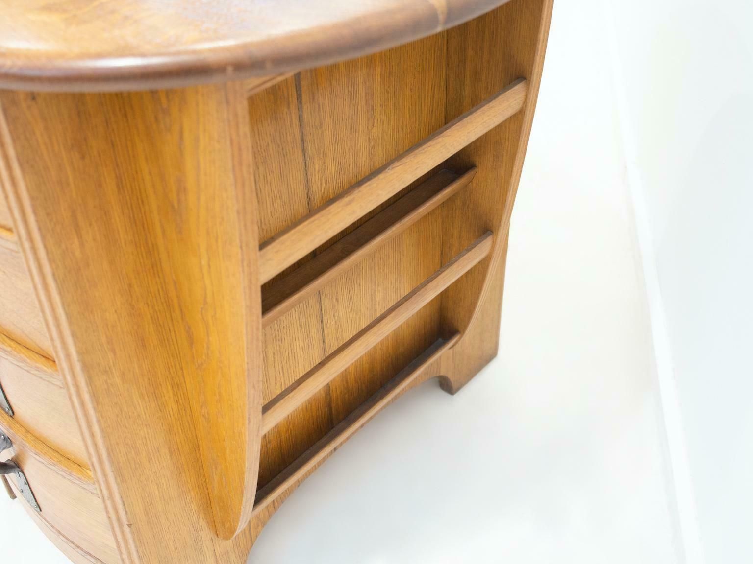 photo furniture Swedish Art Nouveau Style Oak Writing Desk