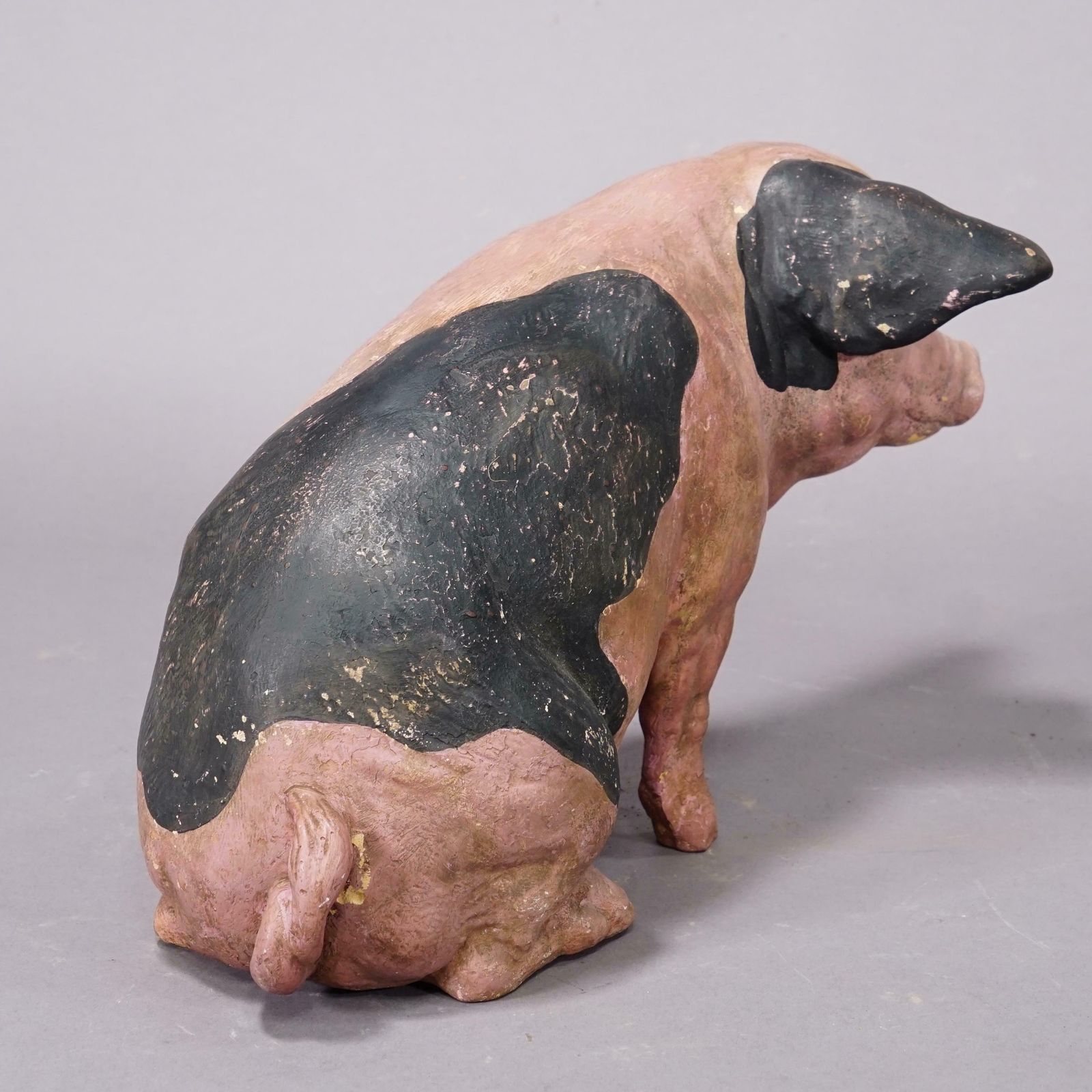 1930s Swabian Hallic Country Pig Made Of Terracotta photo 1117.0
