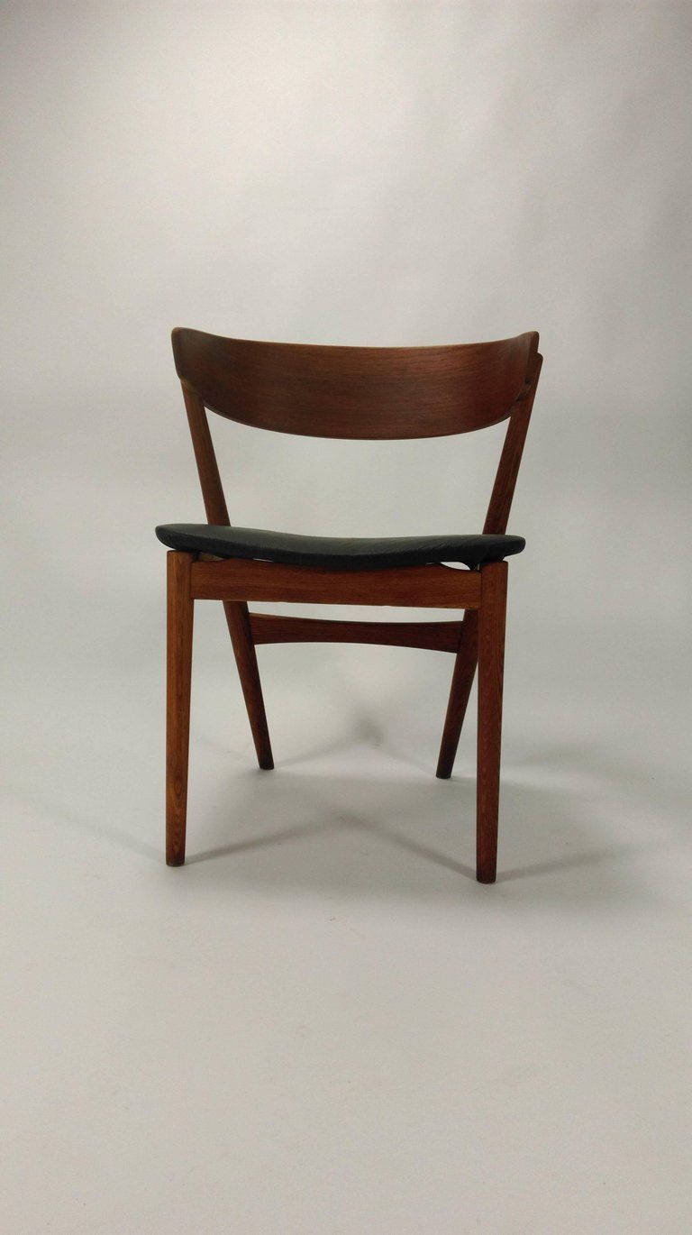 1960s Set Of Two Danish Dining Chairs In Teak And Oak By Helge Sibast photo 1070.0