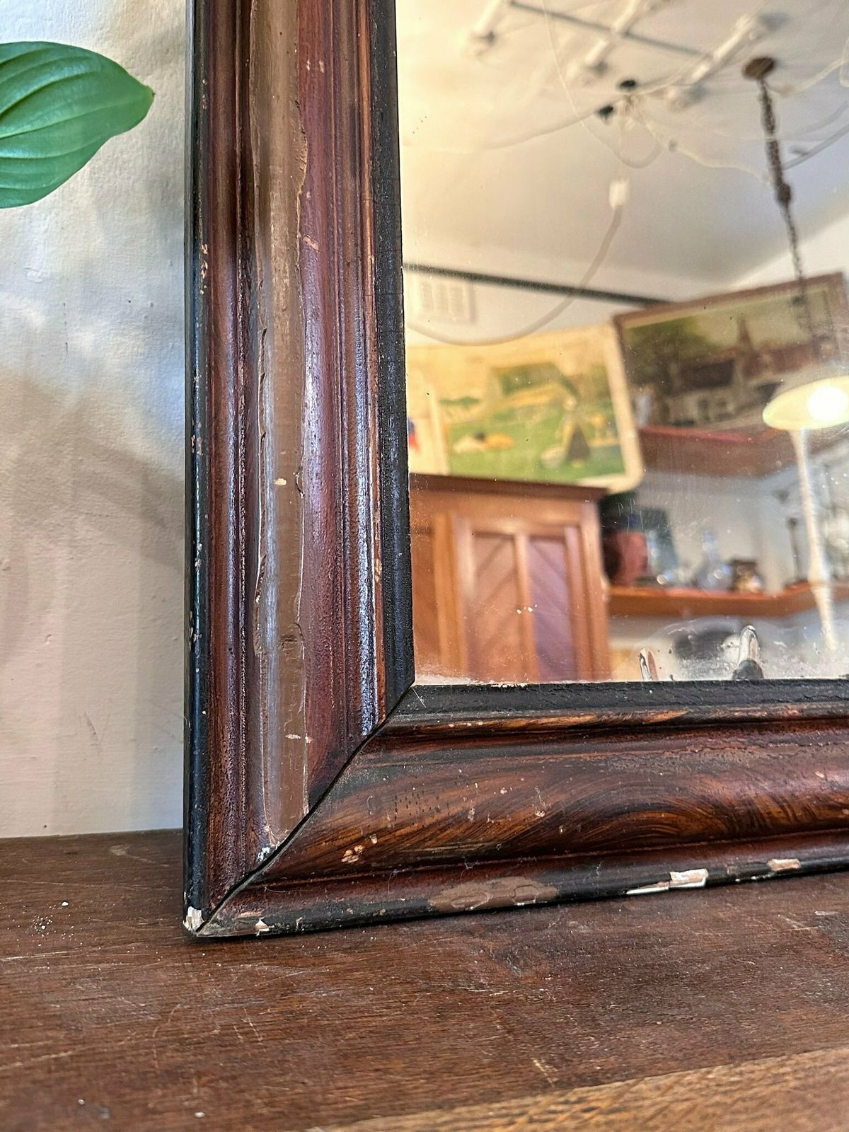 Antique Louis Phillipe Arched French Mirror C.1850 photo vinterior