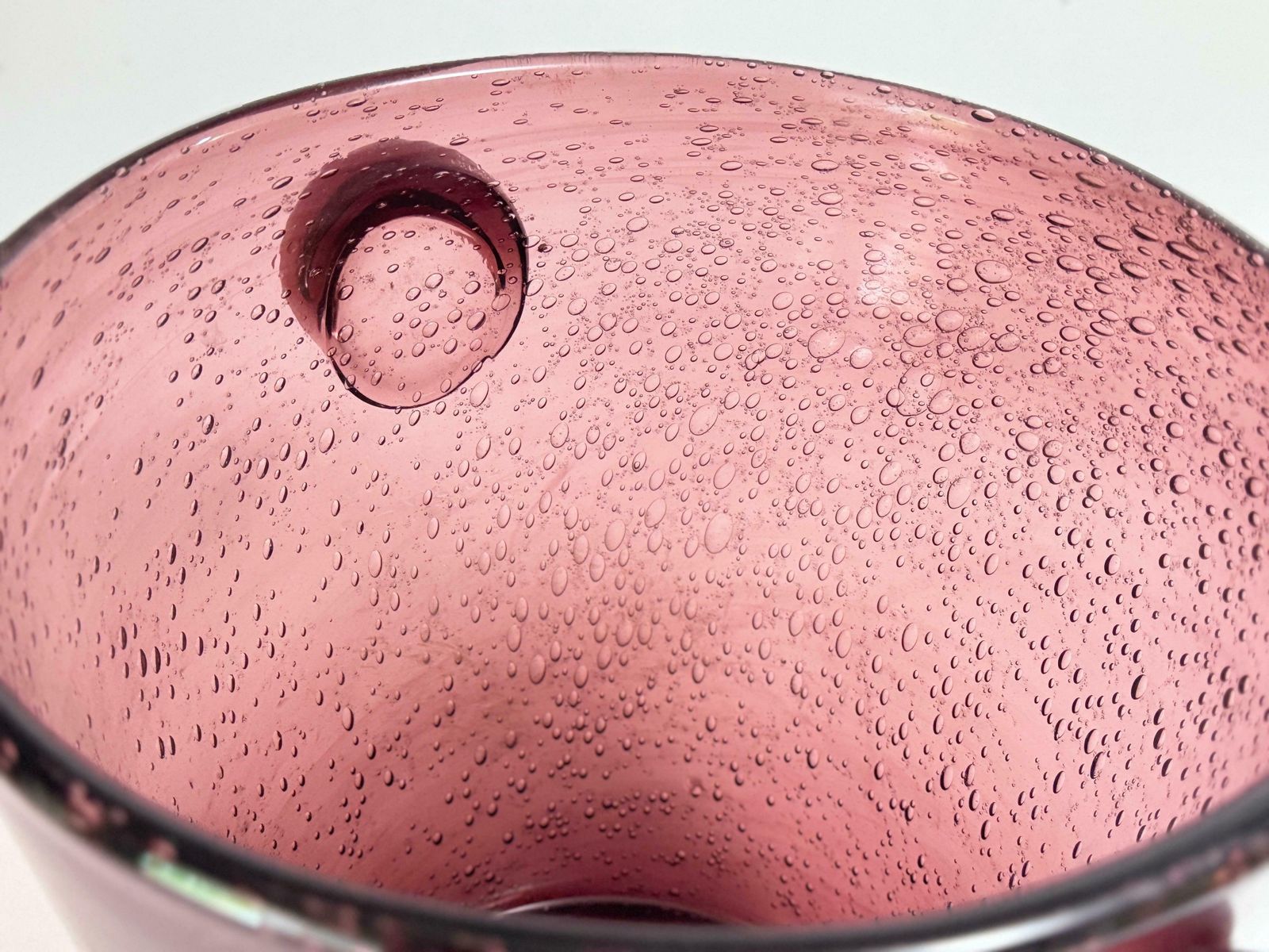 Biot Glass 1960 Champain Bucket Purple Color France photo vinterior