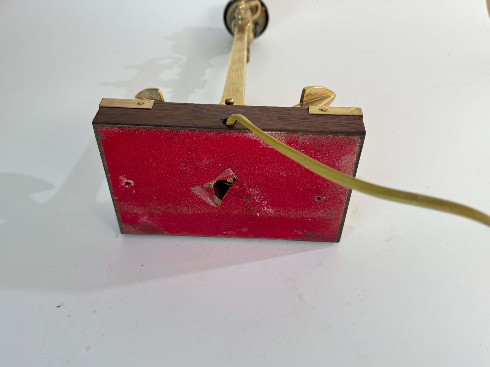 Marine Table Lamp With An Anchor In Gold Colored Brass Circa 1960 France photo vinterior