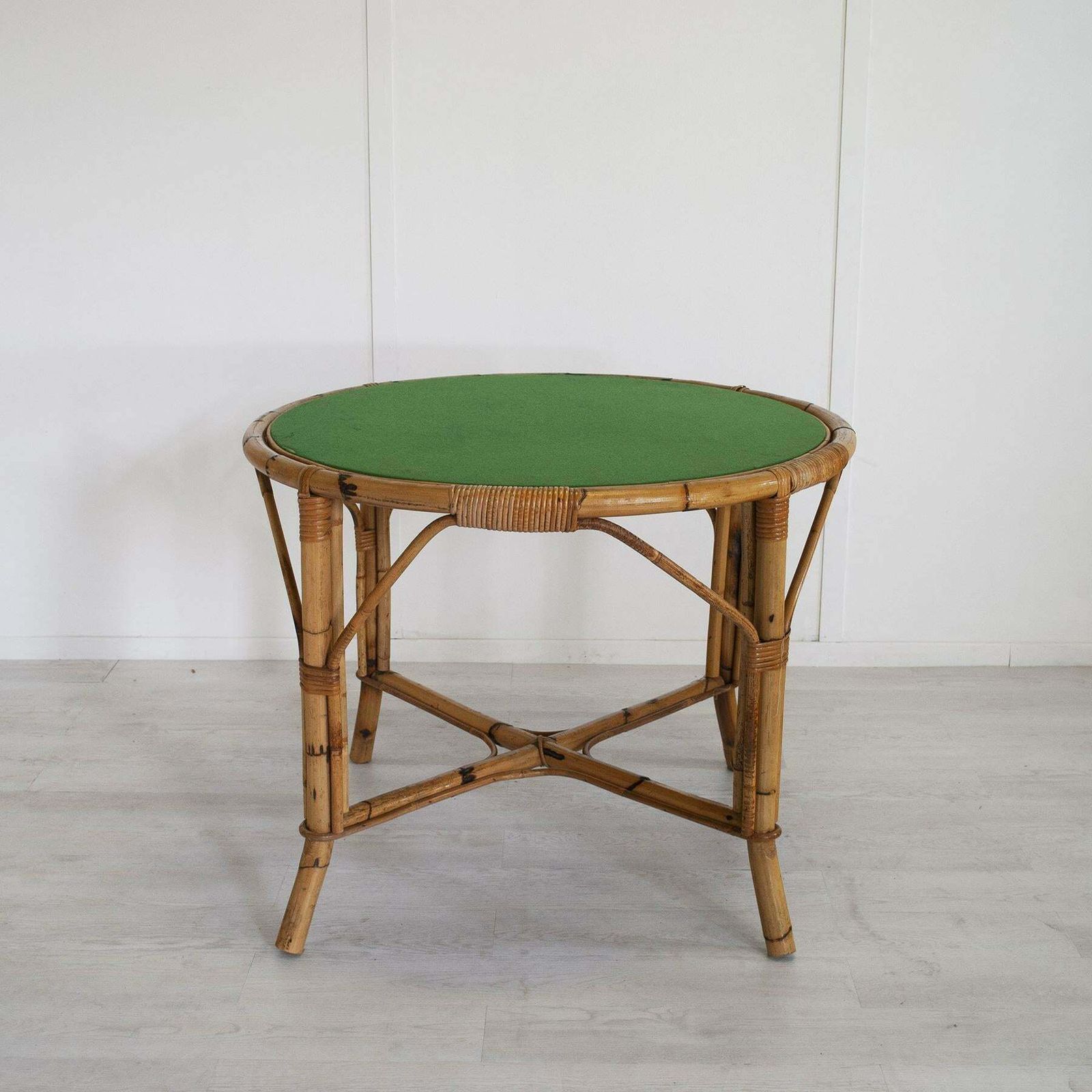 Italian Bamboo Tito Agnoli Styele Table Mid Sixties photo furniture