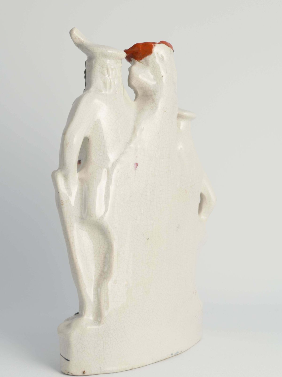 Victorian Robin Hood And Little John Spill Vase By Staffordshire, England 1860’s photo vintage