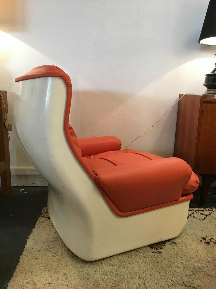 Orange Armchair By Michel Cadestin For Airborne, 1960s photo furniture