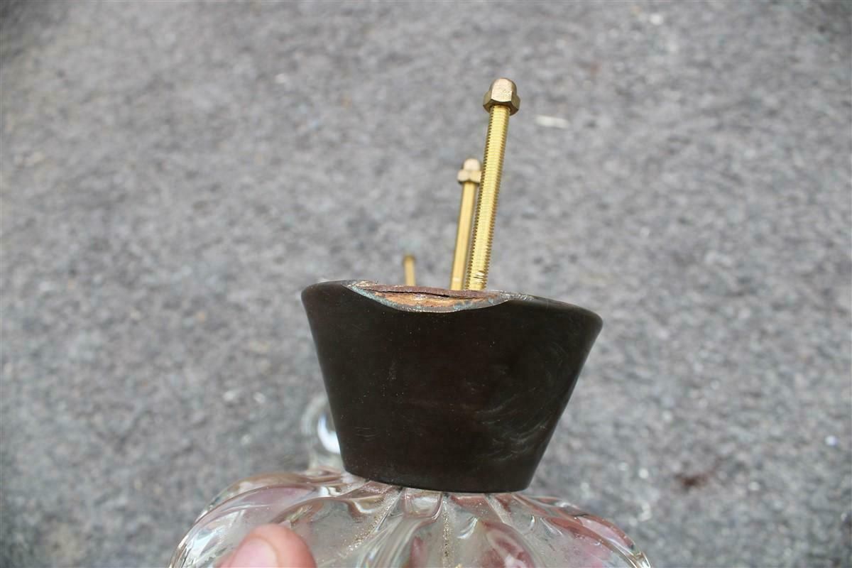 Home Fixtures Pair Of Large Handles 1940s Seguso Art Glasses Murano And Solid Brass photo