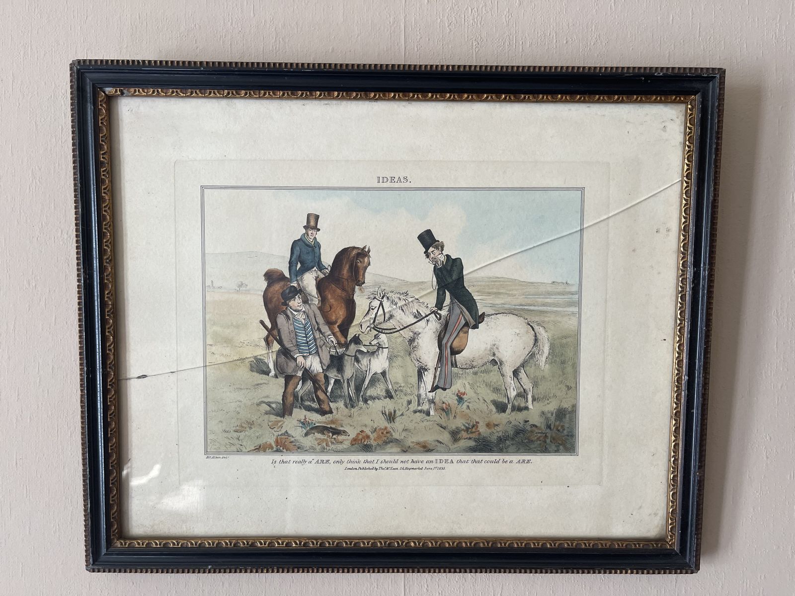 photo for sale Henry Alken Set Of 8 Lithographs From His 1830 'Ideas' Series