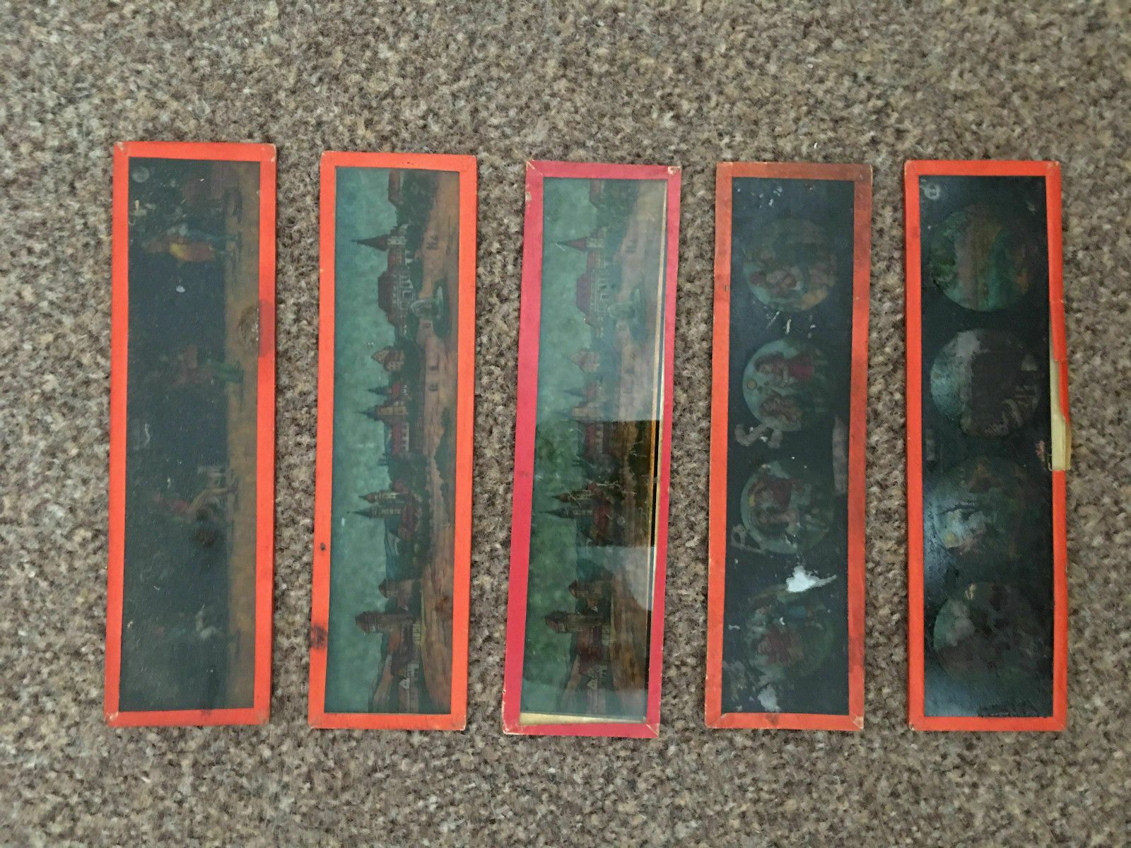 41 Victorian Hand Painted Magic Lantern Slides, Some Ernst Plank (E.P.), Nurembe photo for sale