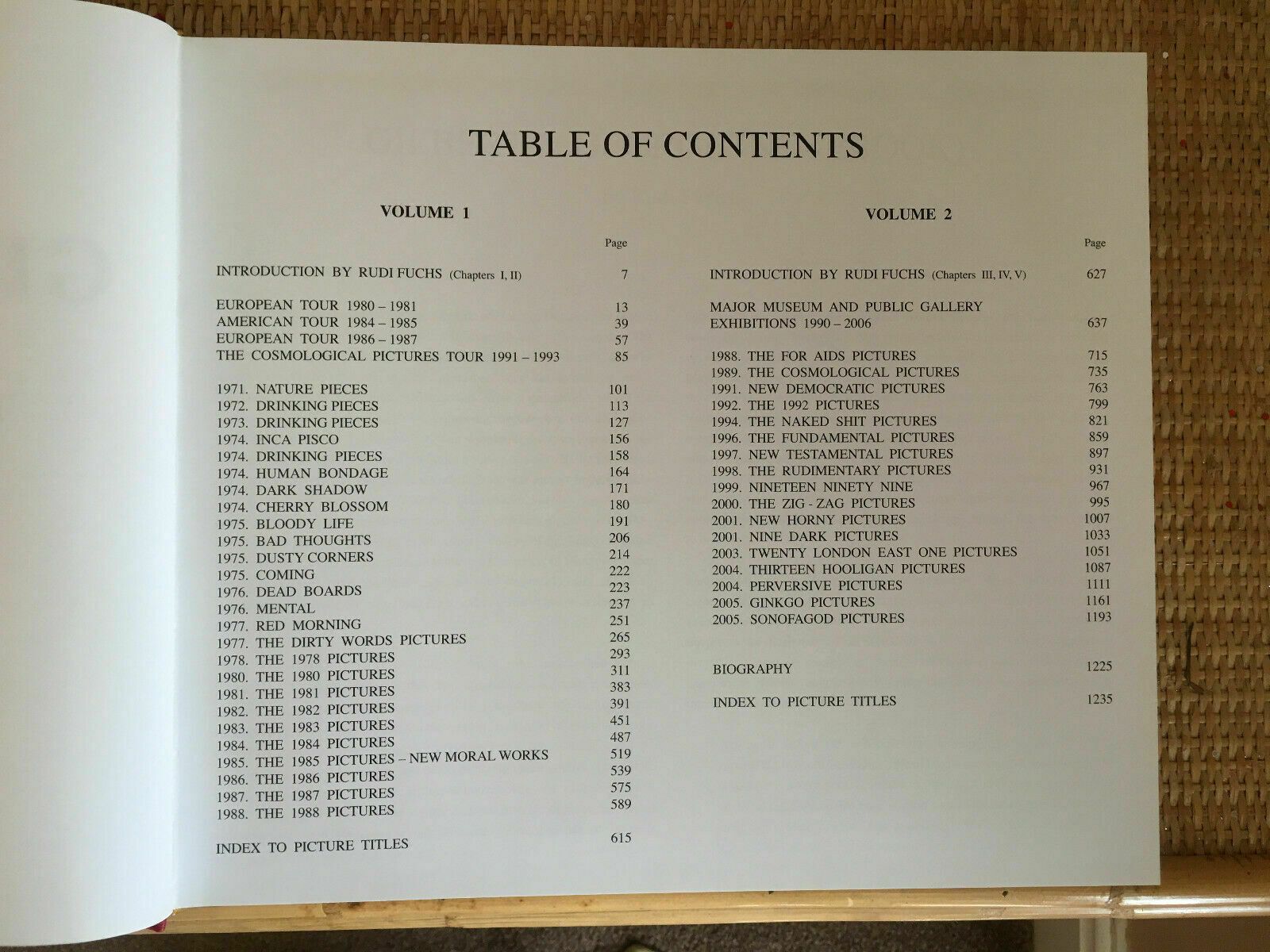 Gilbert And George: The Complete Pictures,1971 2005 Hardback Books In A Slipcase photo vinterior