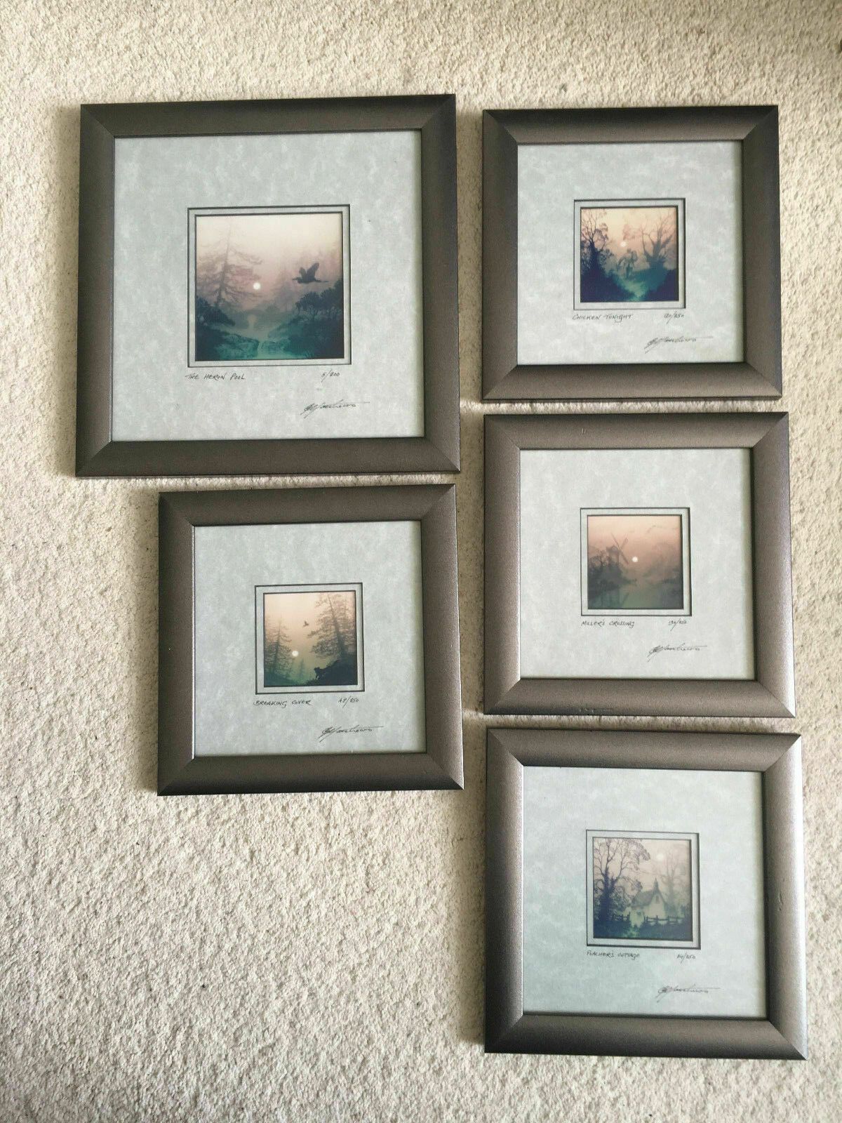 5 Framed Glyn Matthews Limited Edition Photo Graphic Prints