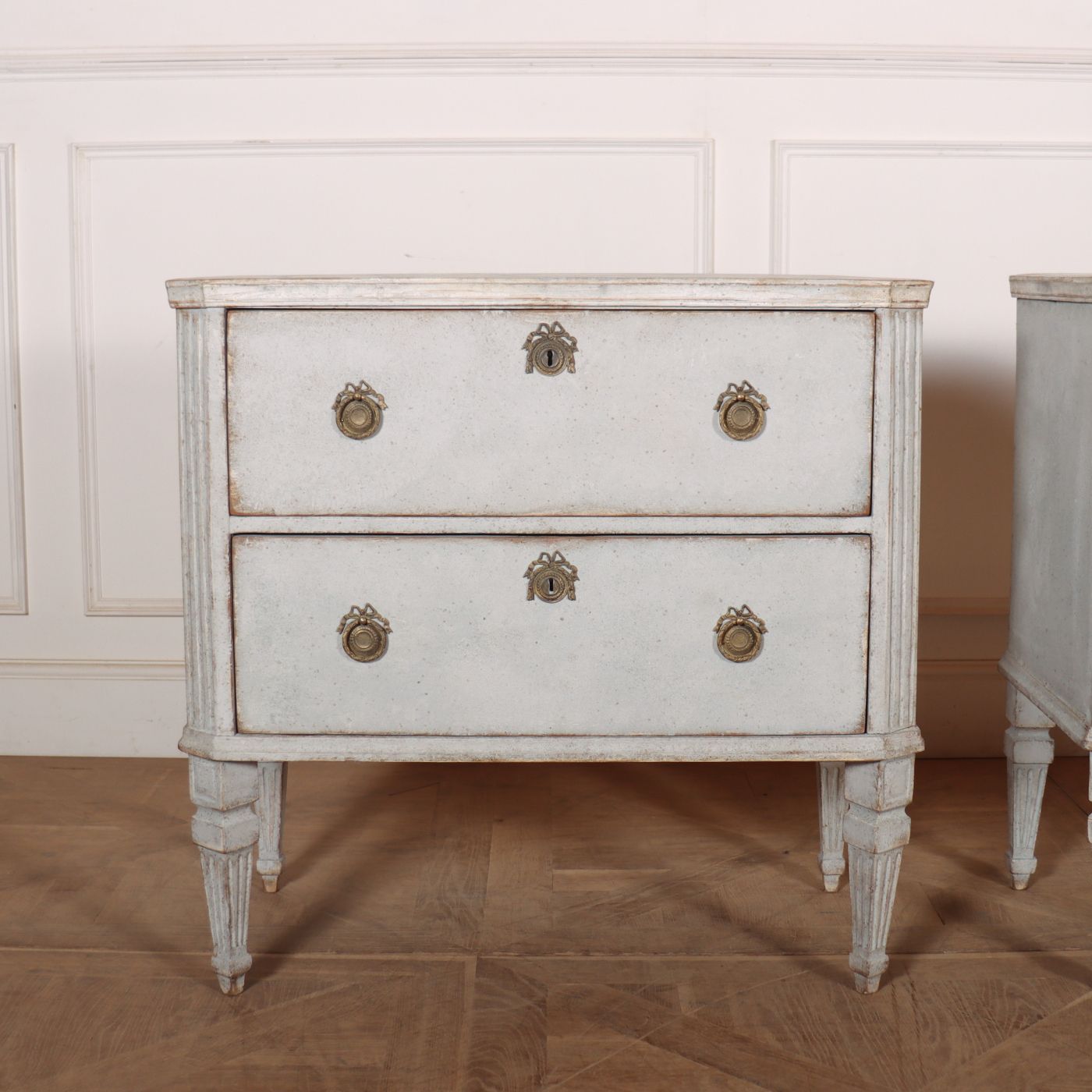 Pair Of Swedish Painted Commodes photo furniture