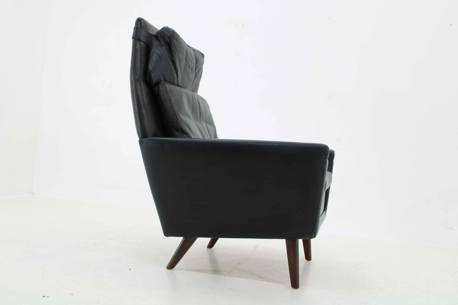 1970 Leather High Back Armchair , Denmark photo for sale