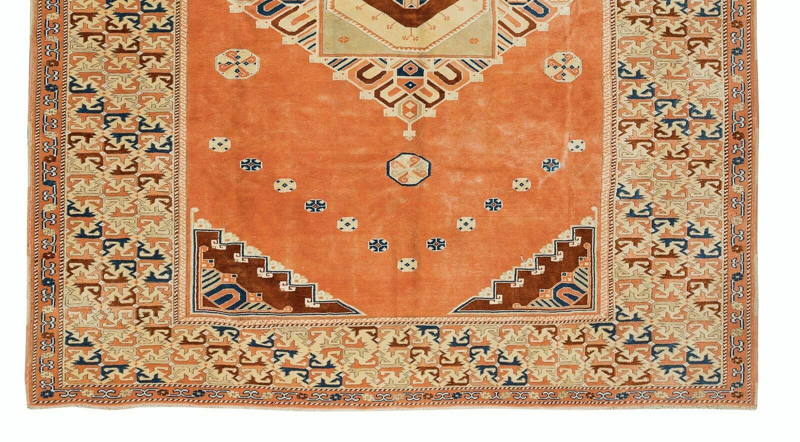 8.2x9.7 Ft One Of A Kind Turkish Rug, Traditional 20th Century Handmade Carpet photo 2162.0