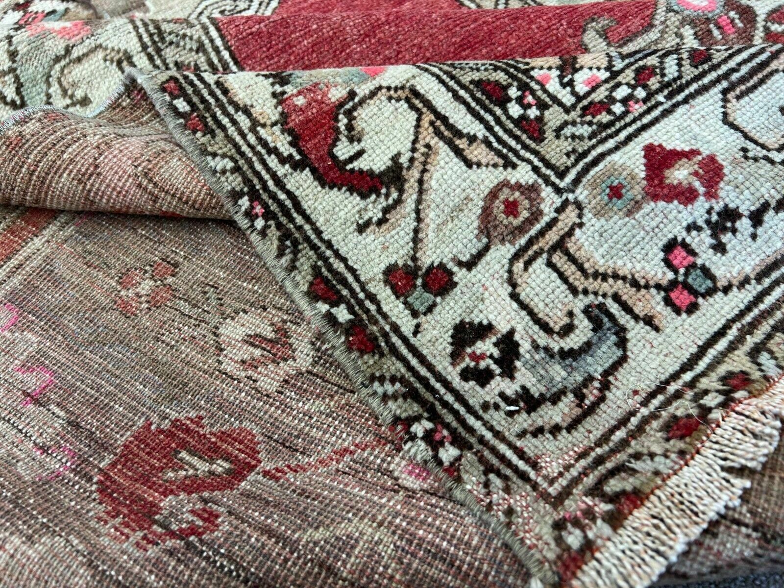 3.3x10.2 Ft Antique Turkish Oushak Runner. One Of A Kind Wool Rug photo 1186.0